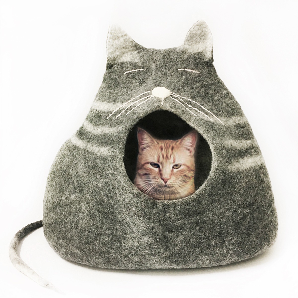 Billede af Katte hule håndlavet i 100% ren uld