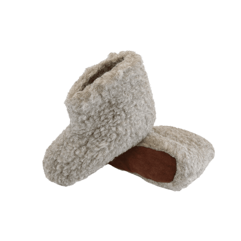 Fluffy Uldstøvle (100% ren uld) - Model Grå - Dansk Design fra SHUS