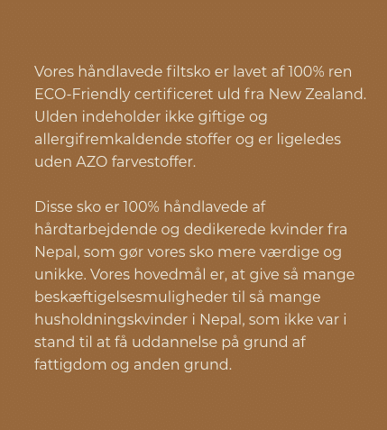 Behagelige og komfortable håndlavede uldhjemmesko, dansk design, Fairtrade.